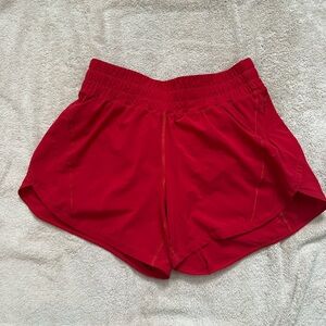 Lululemon Red Athletic Shorts